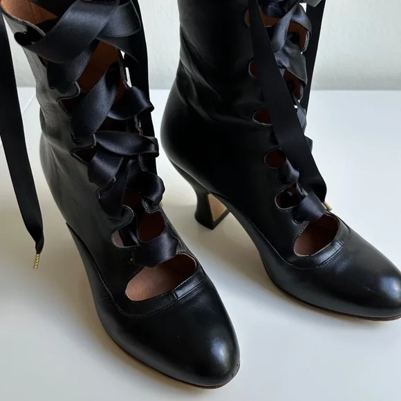 American Duchess Original Tango Boots 8 1/2 Great Condition - Picture 4 of 10